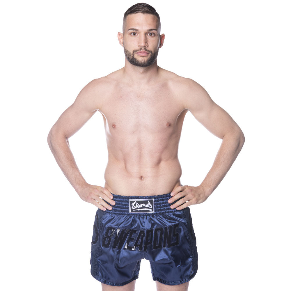 Short de Muay Thai 8 Weapons Super Mesh - Grand Bleu 