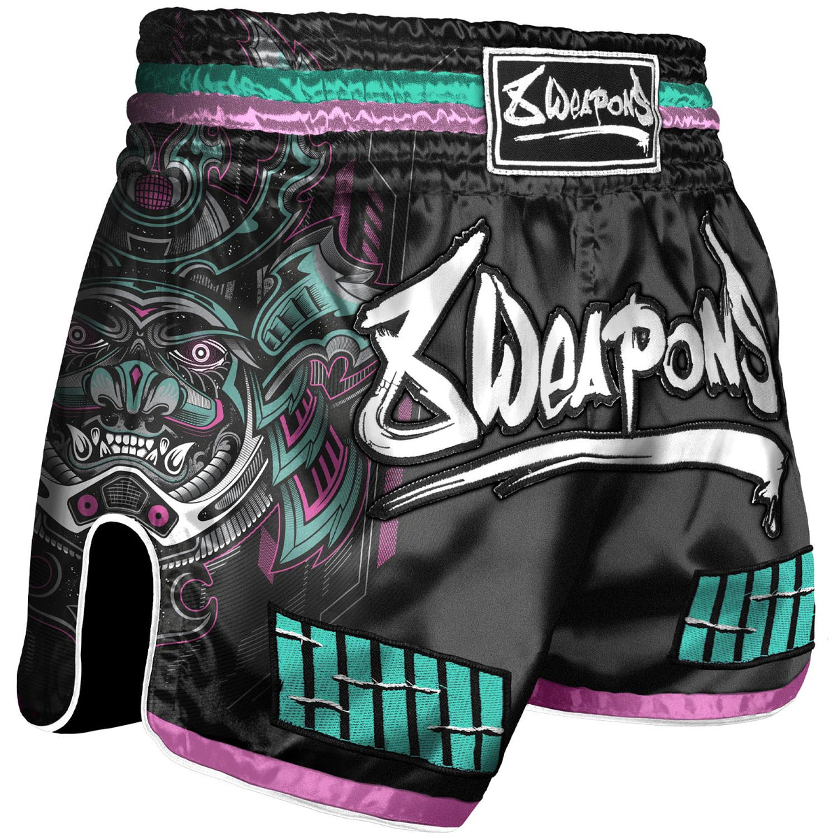 Super Pro Combat Gear Thai and Hero Pink/Black Kickboxing Shorts -  KYOKUSHINWORLDSHOP