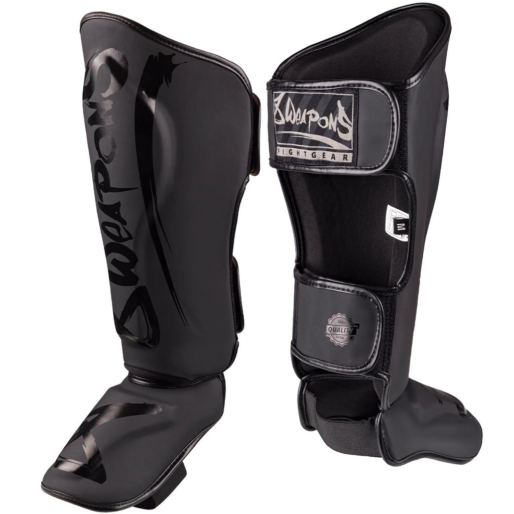 8 WEAPONS Shin Guards, Unlimited 2.0, black-black