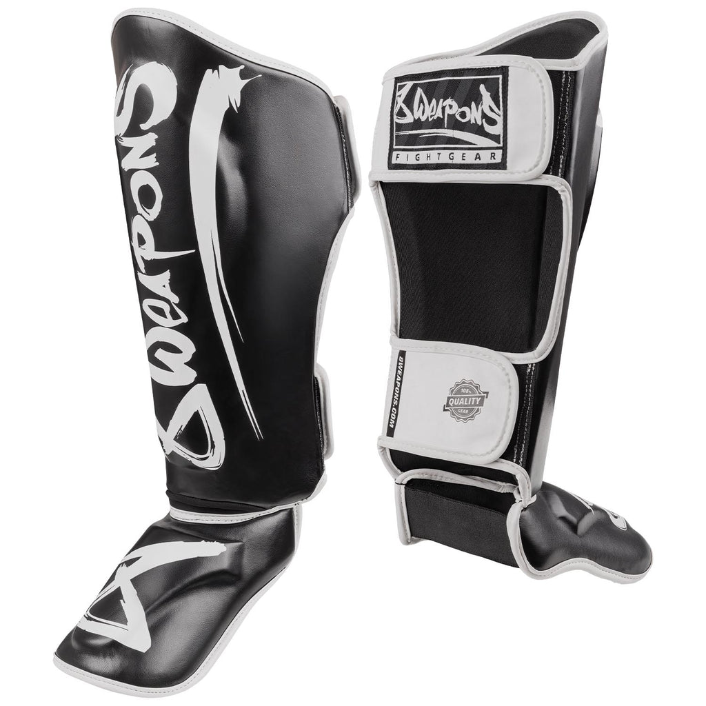 8 WEAPONS Shin Guards, Unlimited 2.0, black-white