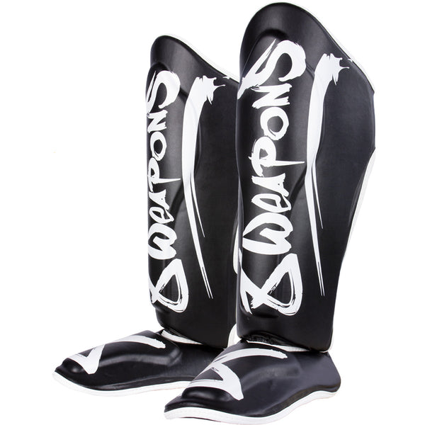 8 WEAPONS Shin Guards, Unlimited 2.0, black-white