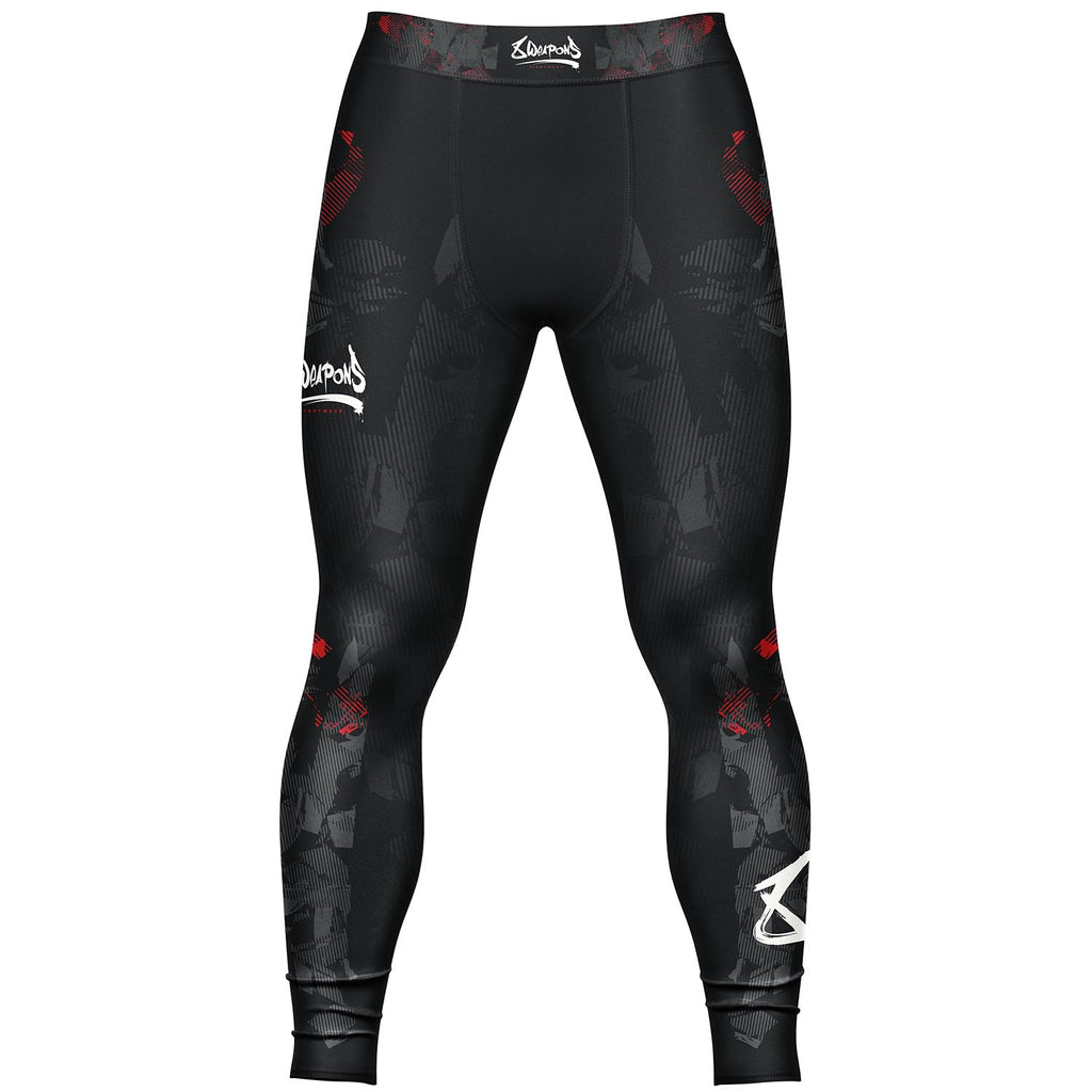 8 WEAPONS Compression Pants, Hit 2.0, black-red