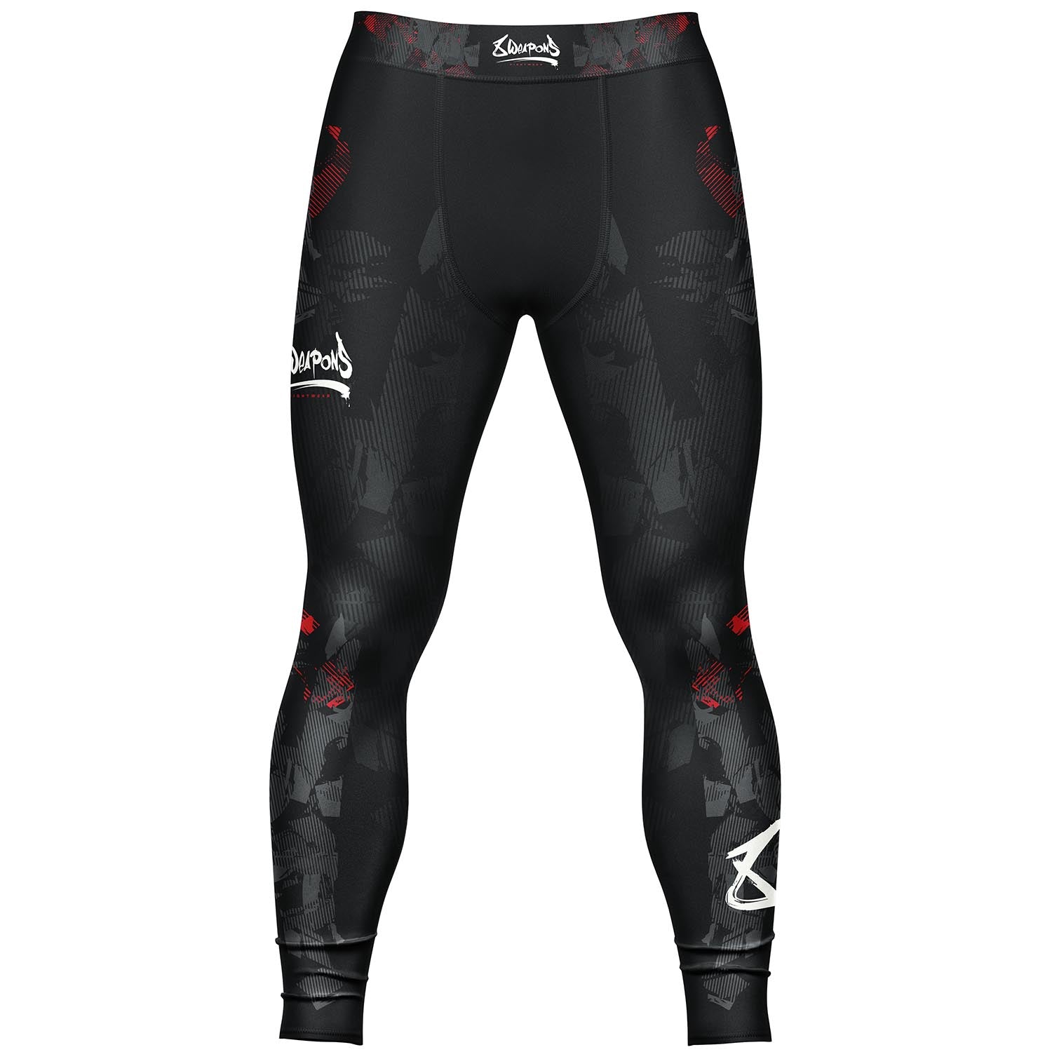 Black and white compression pants best sale