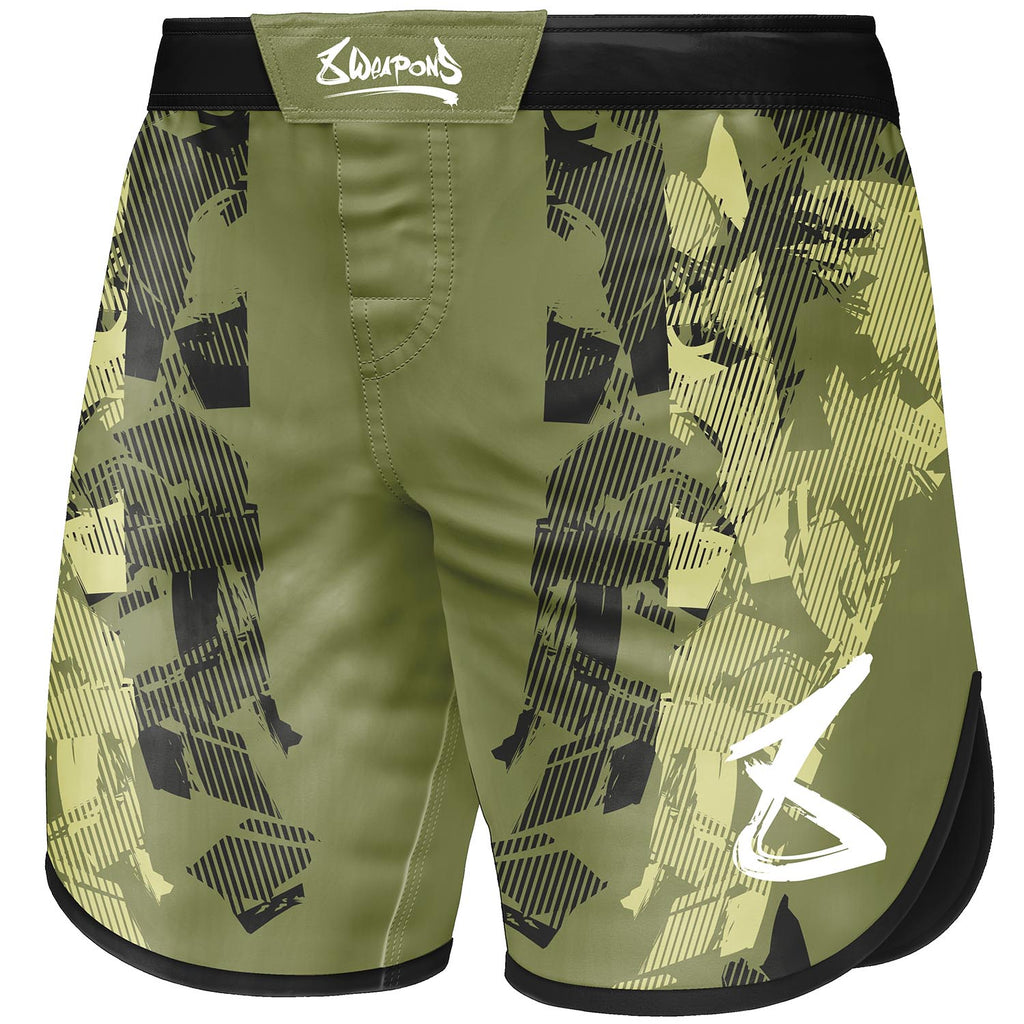 8 WEAPONS Fight Shorts, Hit 2.0, olive-black