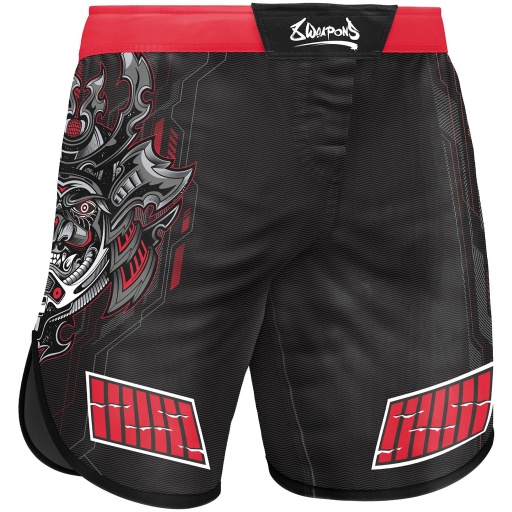 8 WEAPONS Fight Shorts, Samurai 2.0, black-red