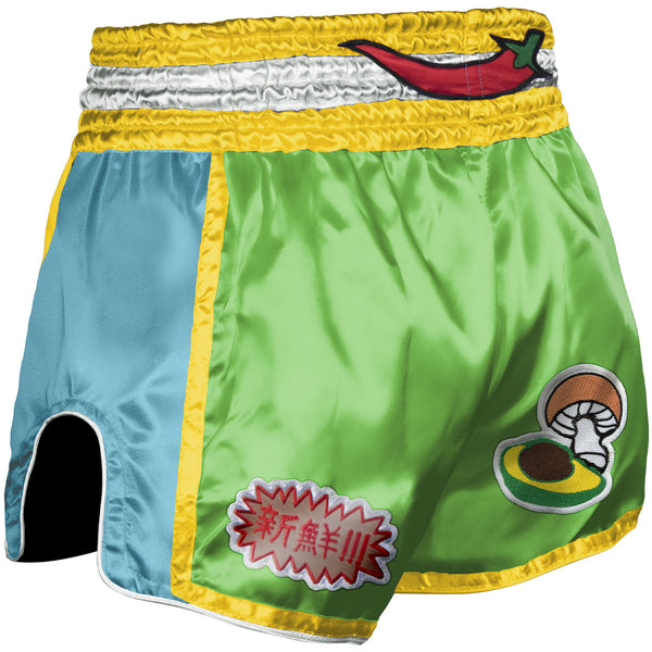 8 WEAPONS Muay Thai Shorts, Yummy, green