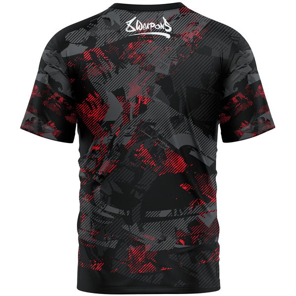 8 WEAPONS Functional T-Shirt, Hit 2.0, black-red