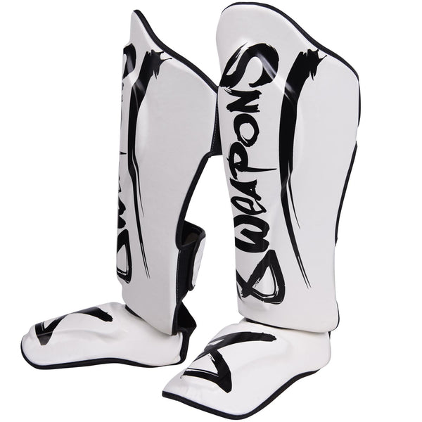 8 WEAPONS Shin Guards, Unlimited 2.0, white-black