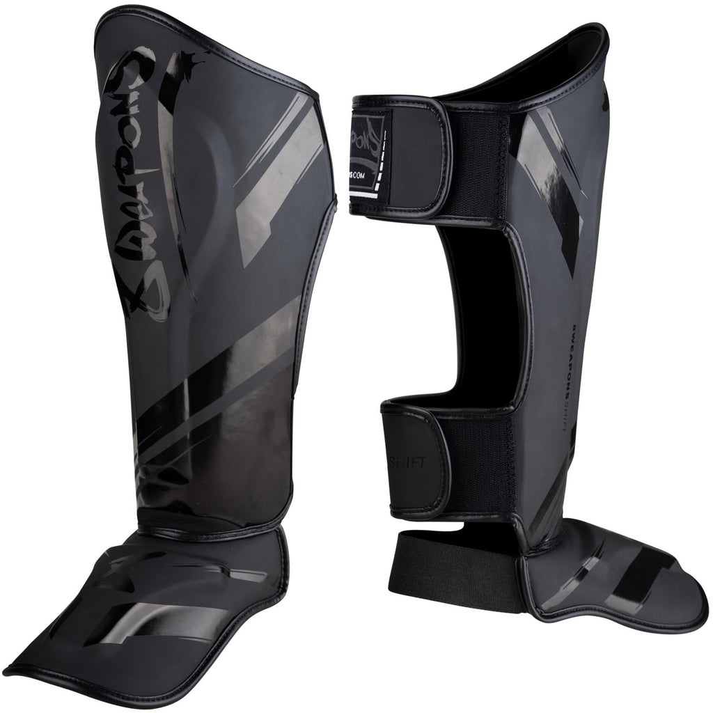 8 WEAPONS Shin Guards, Shift, black-matt