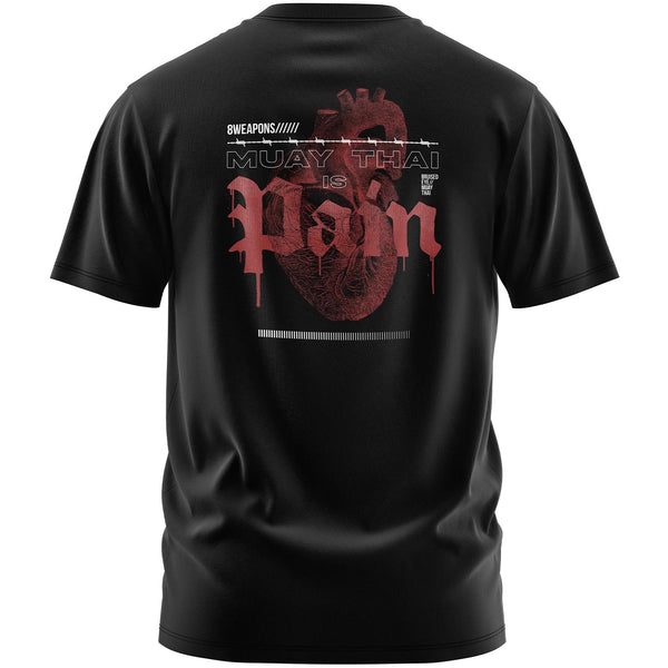 8 WEAPONS T-Shirt, Pain Oversize, black